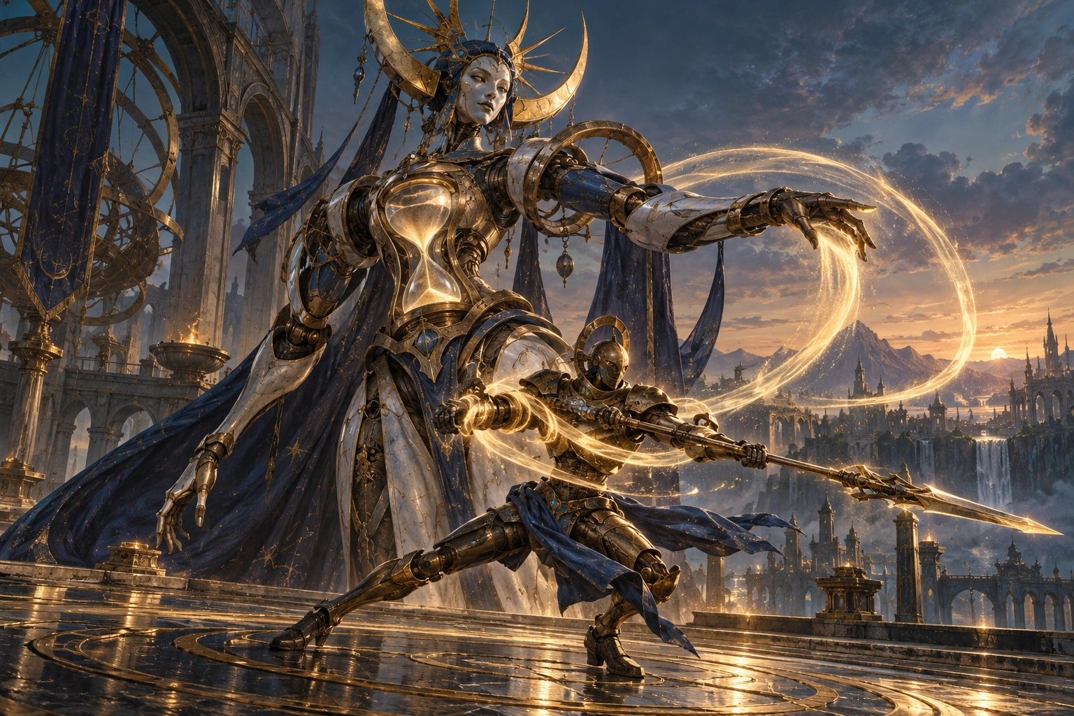 Aevora, Keeper of Unlived Hours illustration