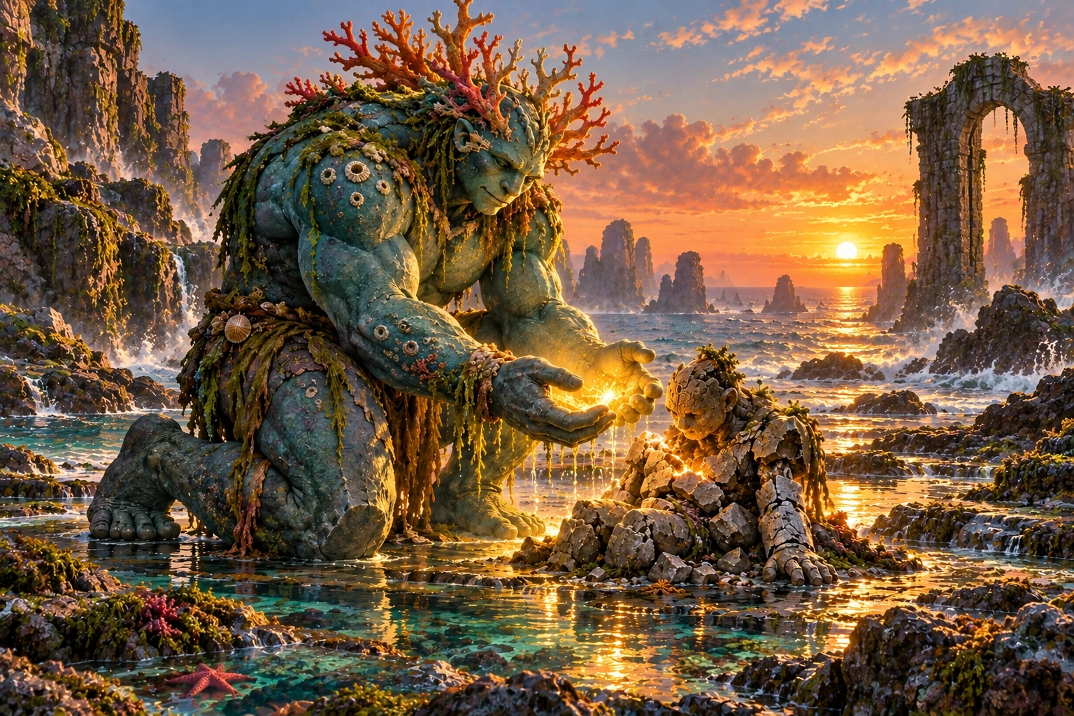 Reef-Crowned Ogre illustration